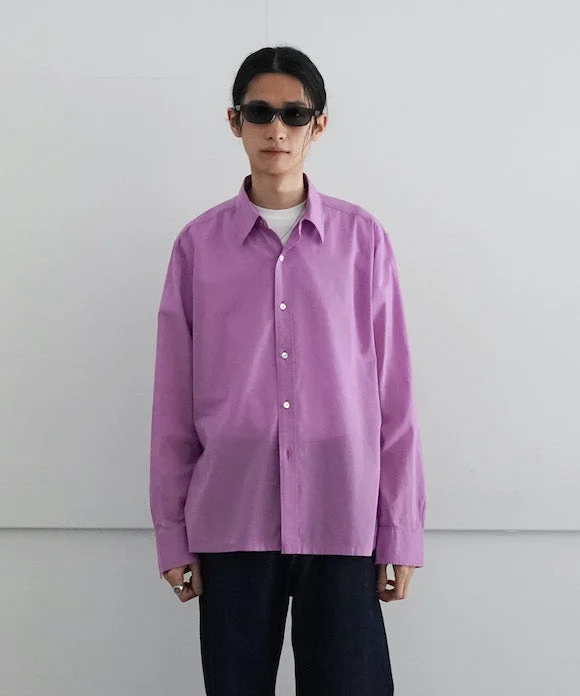 Striped Shirt-KAIKO TRANSPARENT SHIRTS LS "L.PURPLE"