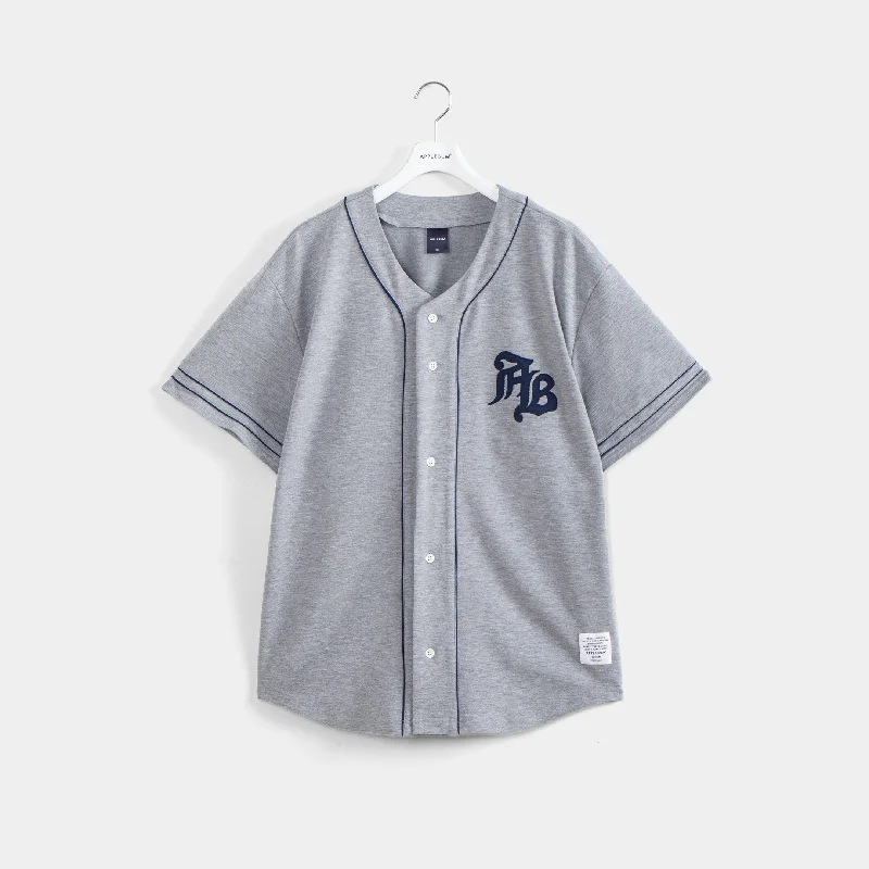 Drop Shoulder Shirt-Baseball Shirt [H.Gray] / 2410109