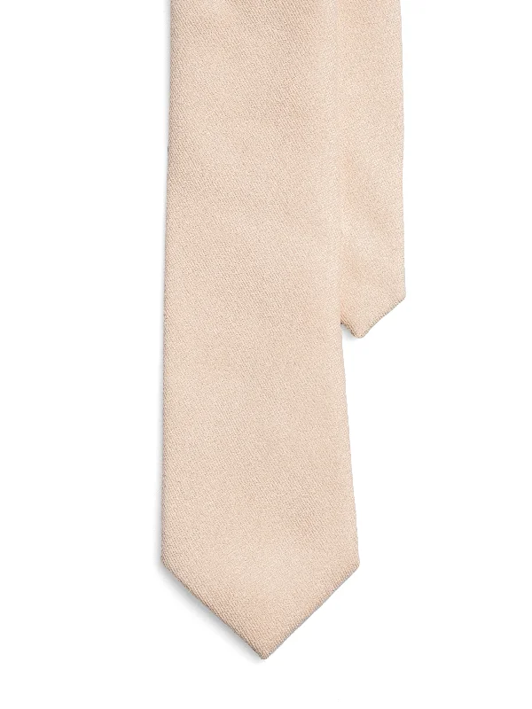 Casual Button-down Shirt-Cotton Tie - Ivory