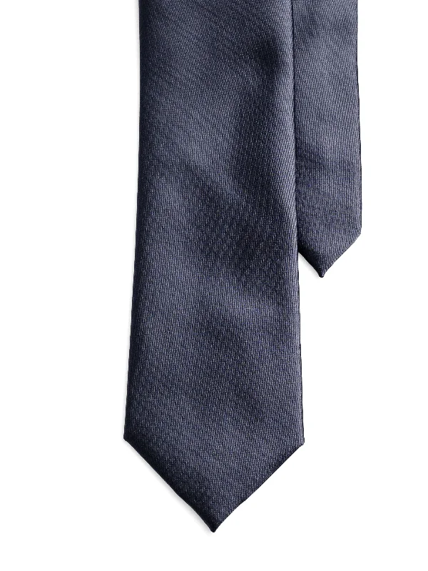 Dress Shirt-Satin Tie - Dark Grey