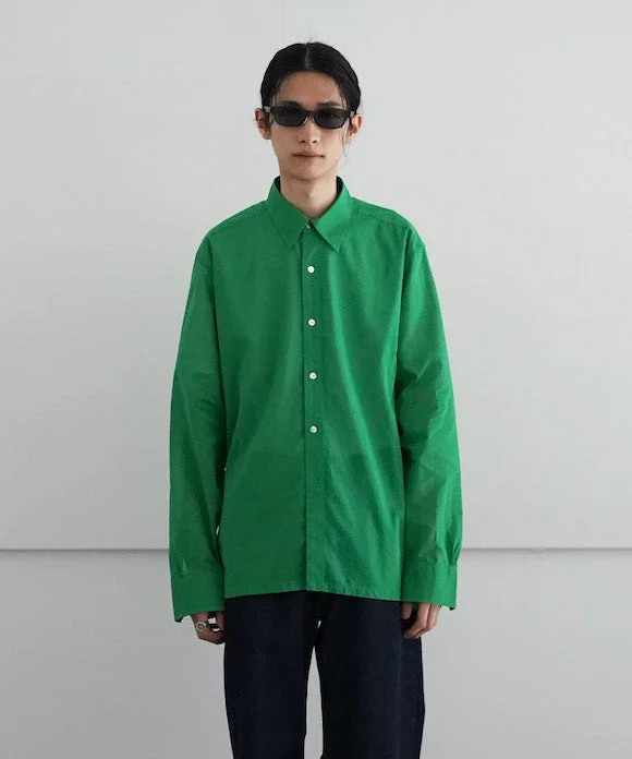 Floral Shirt-KAIKO TRANSPARENT SHIRTS LS "GREEN"