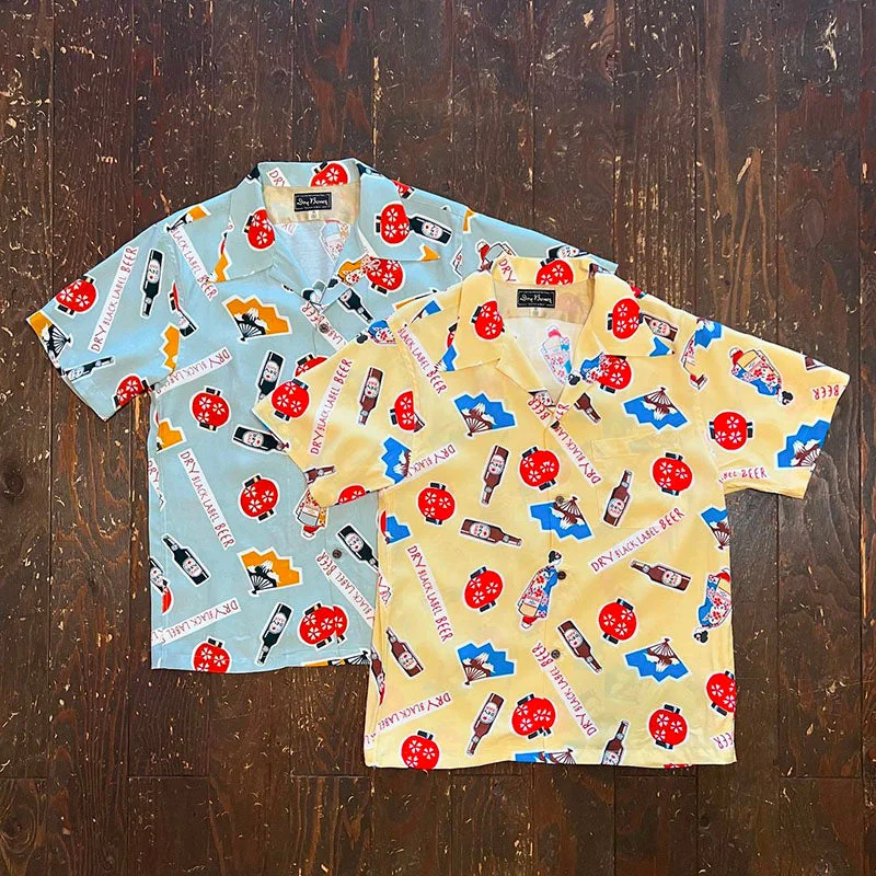 Crossover Shirt-S/S Hawaiian Shirt “BEER”