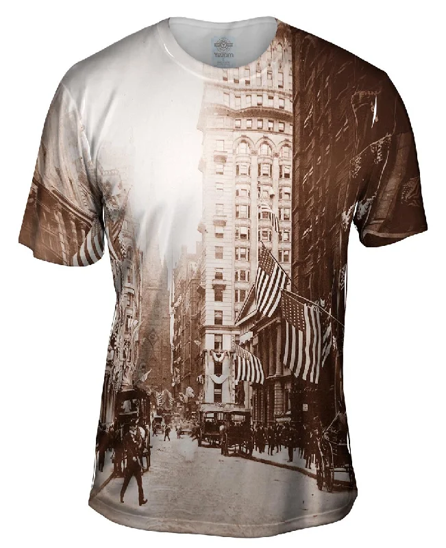 Creative Print T-shirt-Wall Street New York