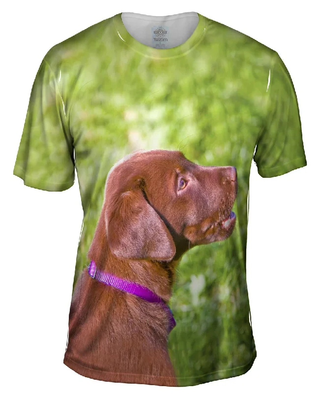 Classic Quote T-shirt-Young Chocolate Lab