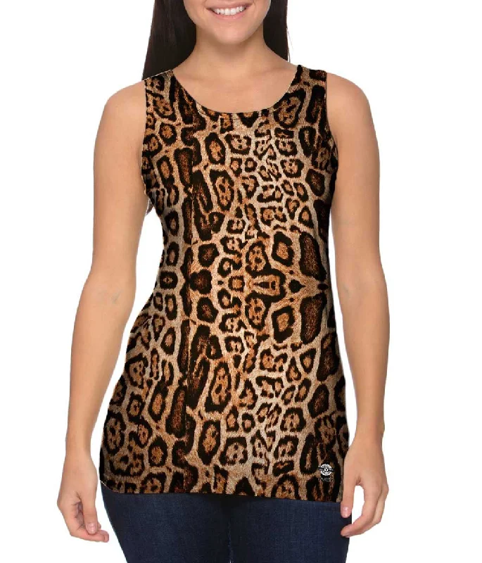 Summer Sleeveless Top-Leopard Skin Pattern