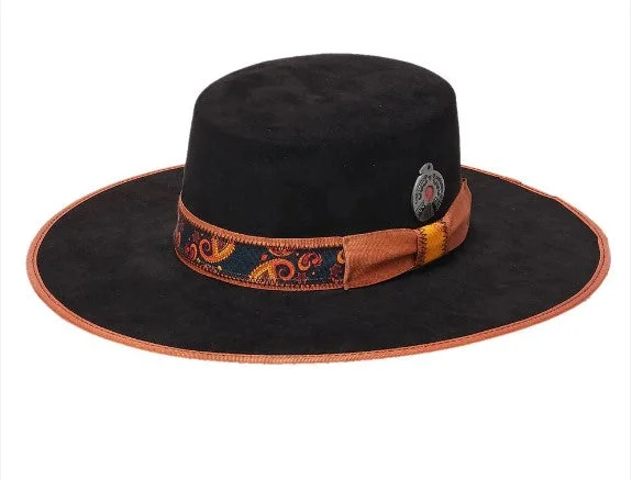 Wool Beanie-California Hat Co CA-MF-2230 Dinah Wide Brim Fedora Western Hat