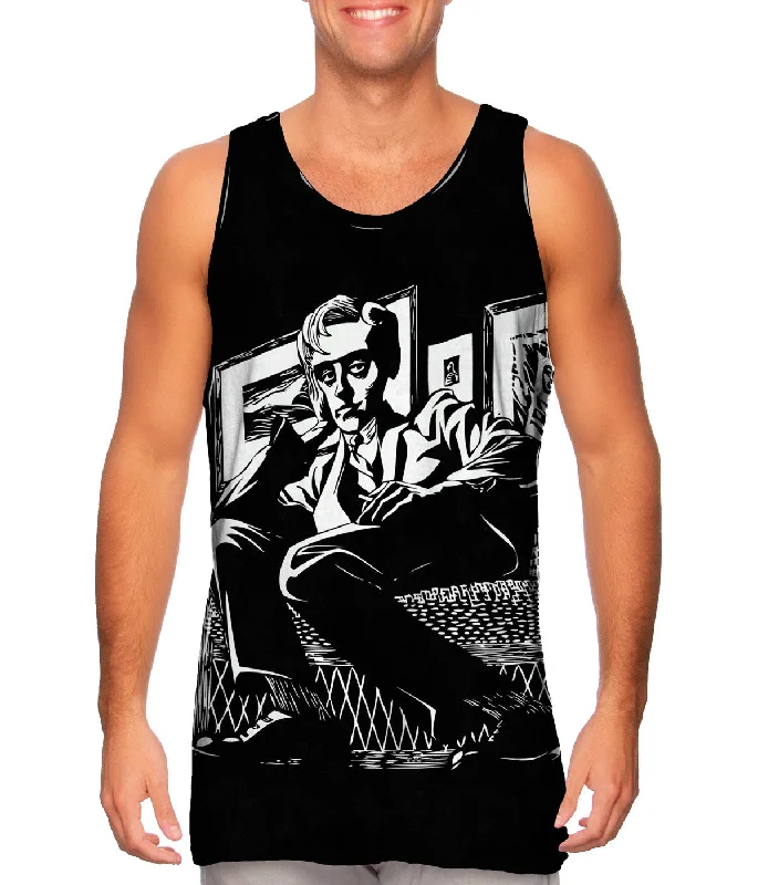 Boho Tank Top-M.C.Escher - "Self Portrait in a Chair" (1920)