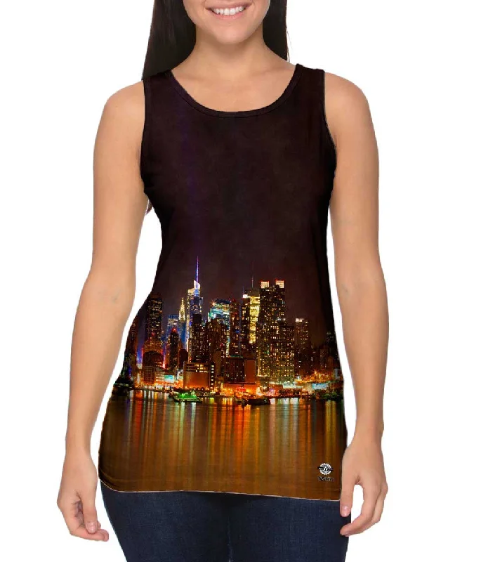 Custom Tank Top-Manhattan New York Midtown Skyline