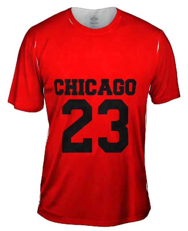 T-shirt With Slogan-Usa Athletics Chicago 23