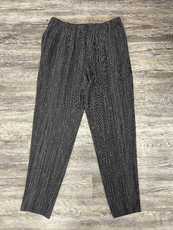 Patterned Jogger Pants-Grey Pants Designer Eileen Fisher, Size M