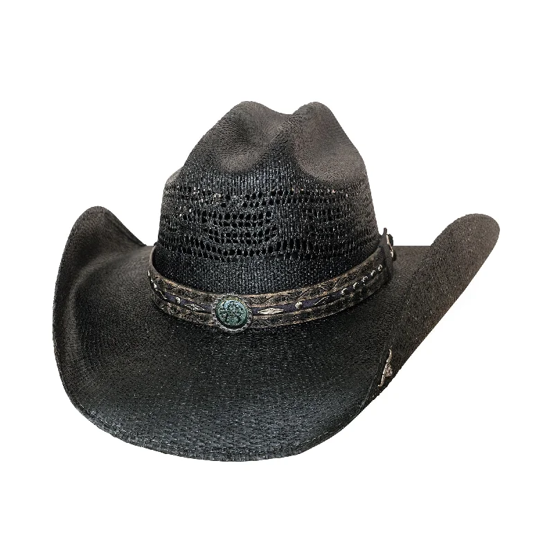 Wide-brim Hat-Corral Dust in Black