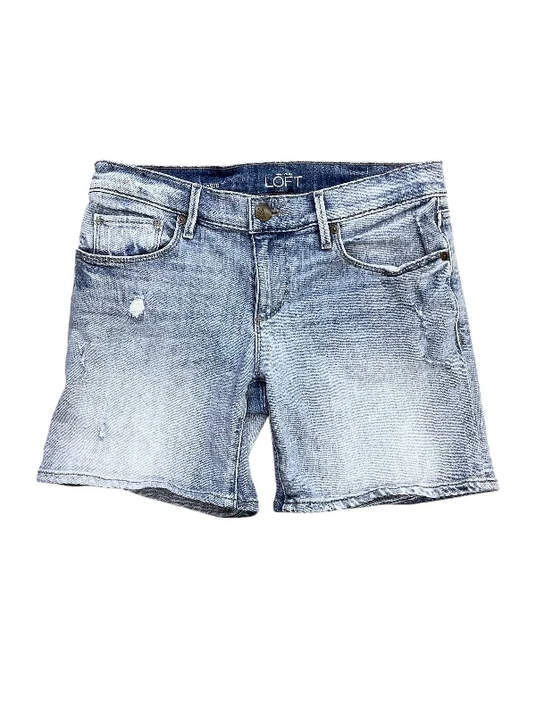 Quick-drying Beach Shorts-Shorts By Loft In Blue Denim, Size: 0