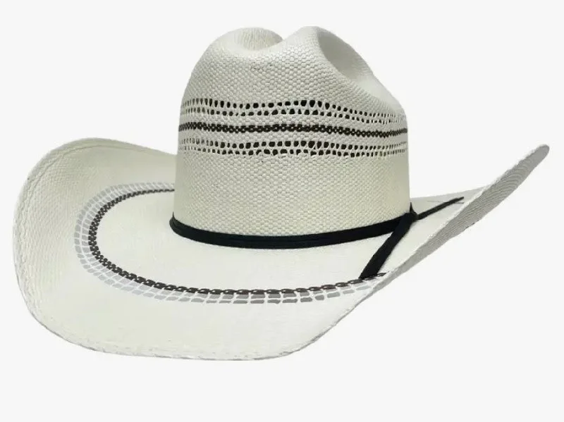 Lightweight Beanie-Ponderosa Cream Straw Cattleman Cowboy Hat