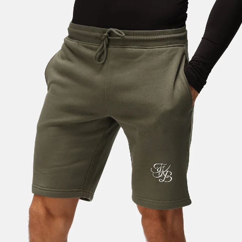 Athletic Fit Shorts-TKB Man Khaki Organic Sweat Shorts