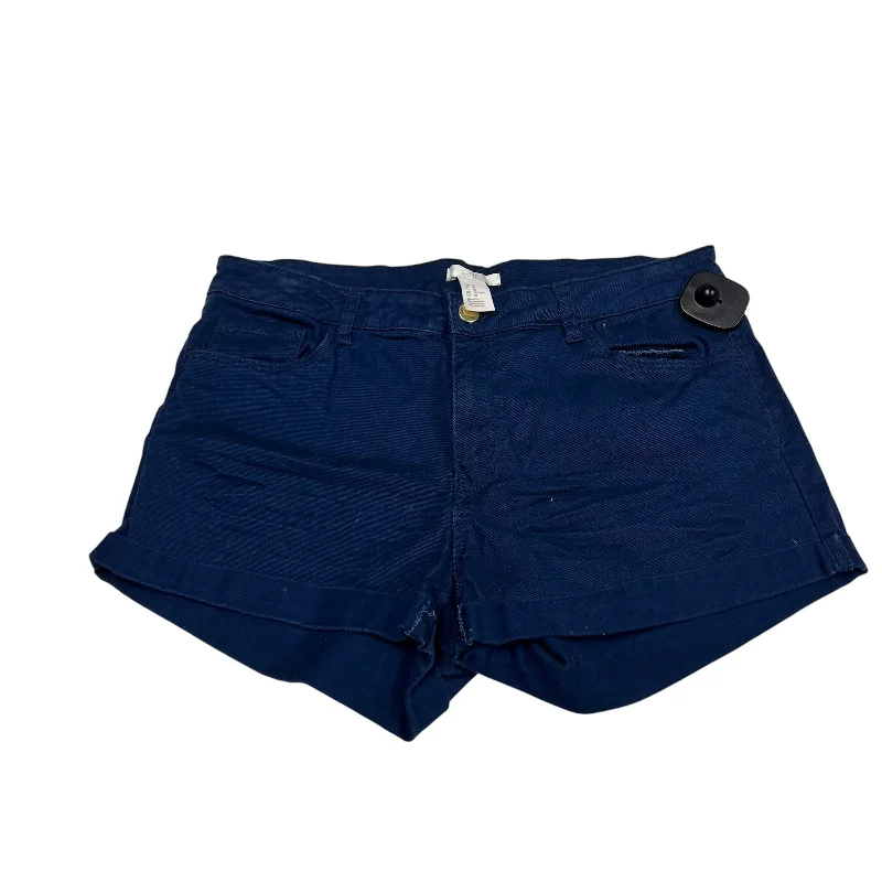 Tencel Shorts-Shorts By H&m In Navy, Size: 10