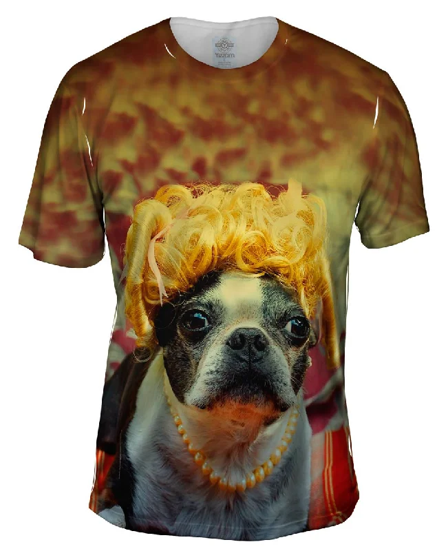 Athletic T-shirt-Wig Pug