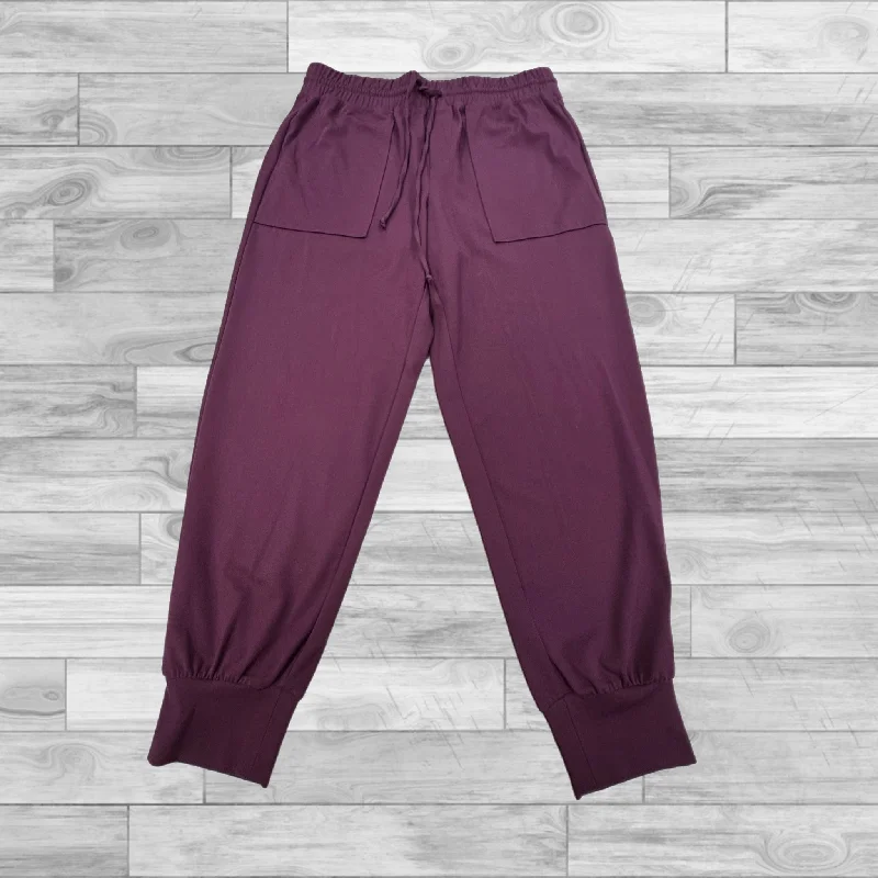 Pleated Pants-Pants Lounge By Lou And Grey In Purple, Size: L