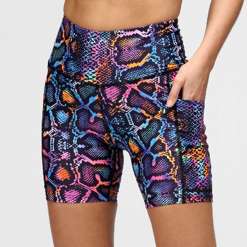 Relaxed Shorts-Marbella Snake Running Shorts