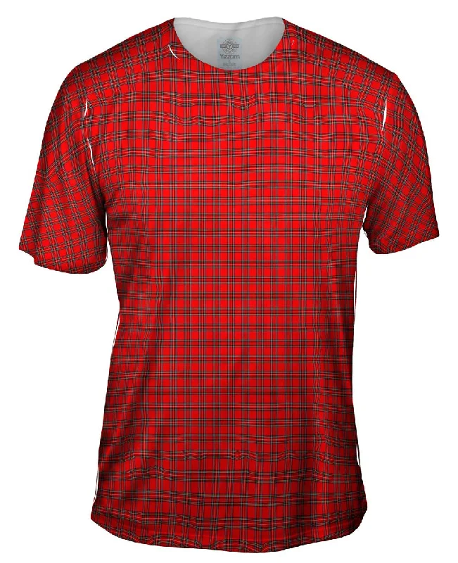 Funny Saying T-shirt-Tartar Pattern Red