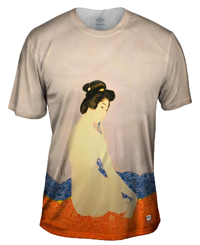 Graphic T-shirt-Woman After Bath - "Hashiguchi Goyo Woman After Bath1920" (1920)