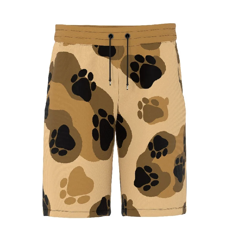 Adjustable Waist Shorts-Leopard Shorts