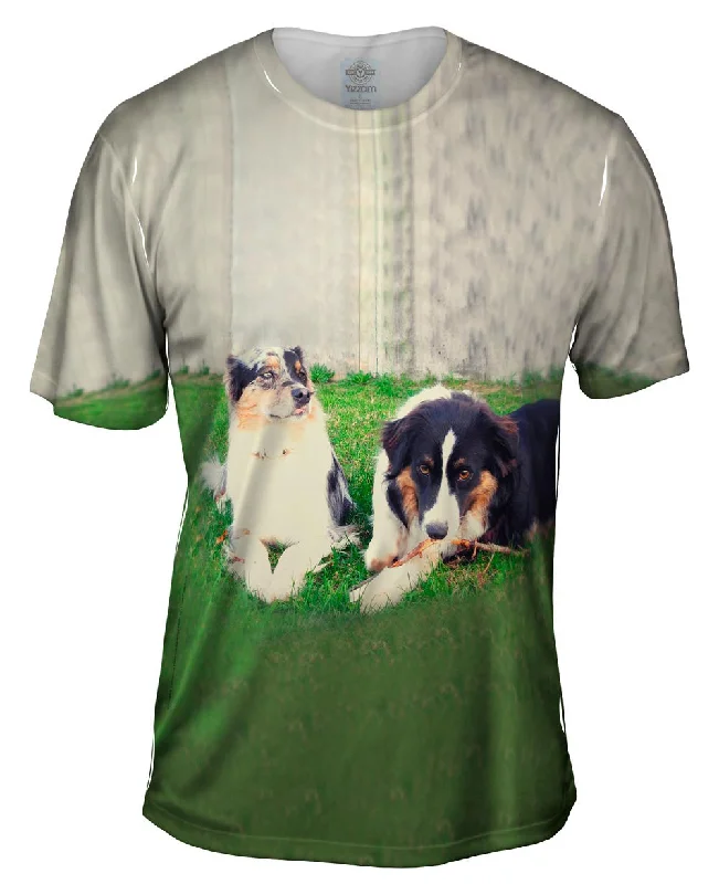 Motivational Quote T-shirt-Two Doggy Friends