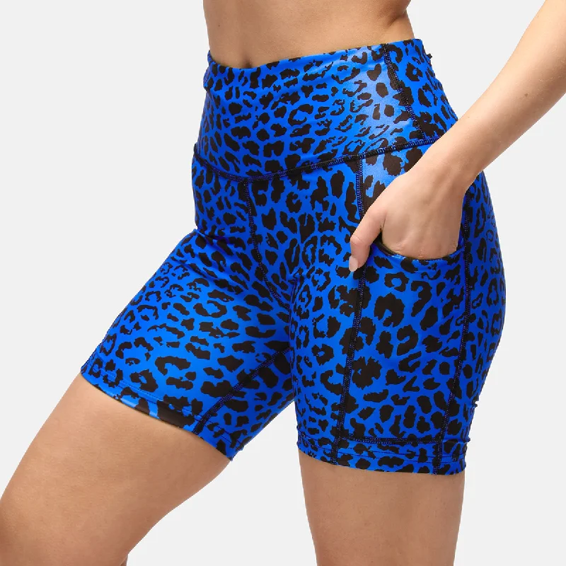 Denim Shorts-Cobalt Cat Running Shorts