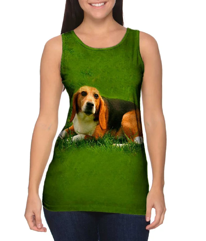 Racerback Sleeveless Shirt-Lets Play Beagle