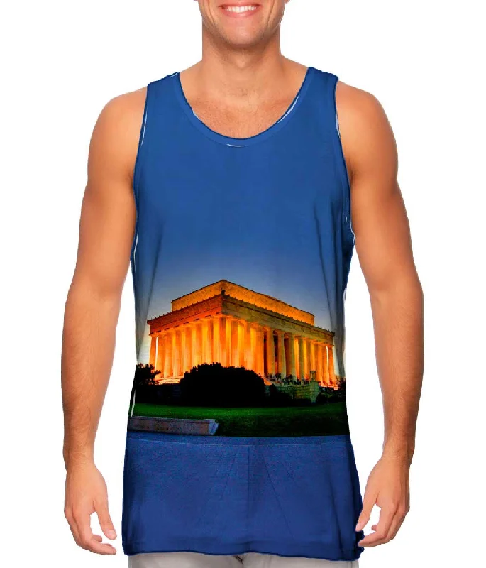 Muscle Tank-Lincoln Memorial Sunset