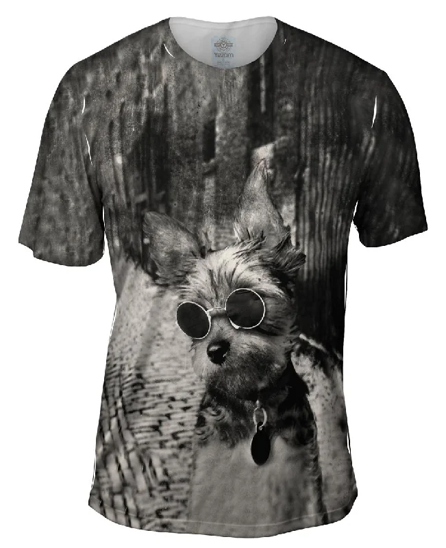 Trendy T-shirt-Yorkie Glasses