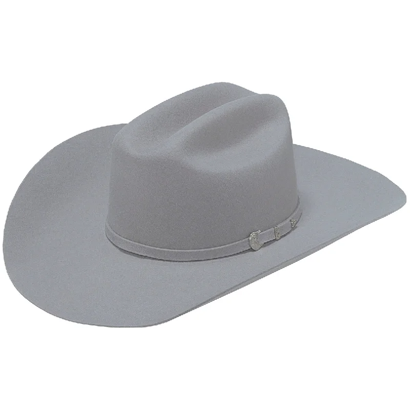 Custom Snapback Hat-M&F Traditional Twister Sante FE 3X Select Wool Hat in Grey T7525006