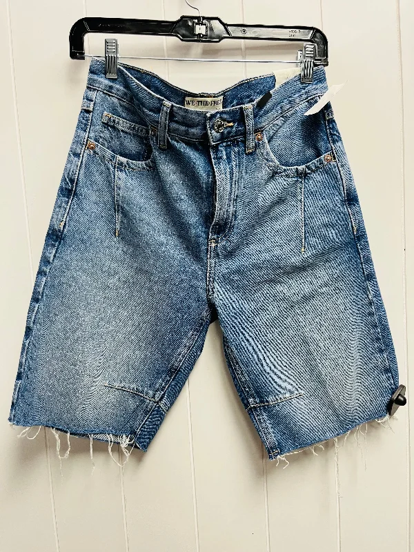 Cool Shorts-Shorts By Free People In Blue Denim, Size: 4