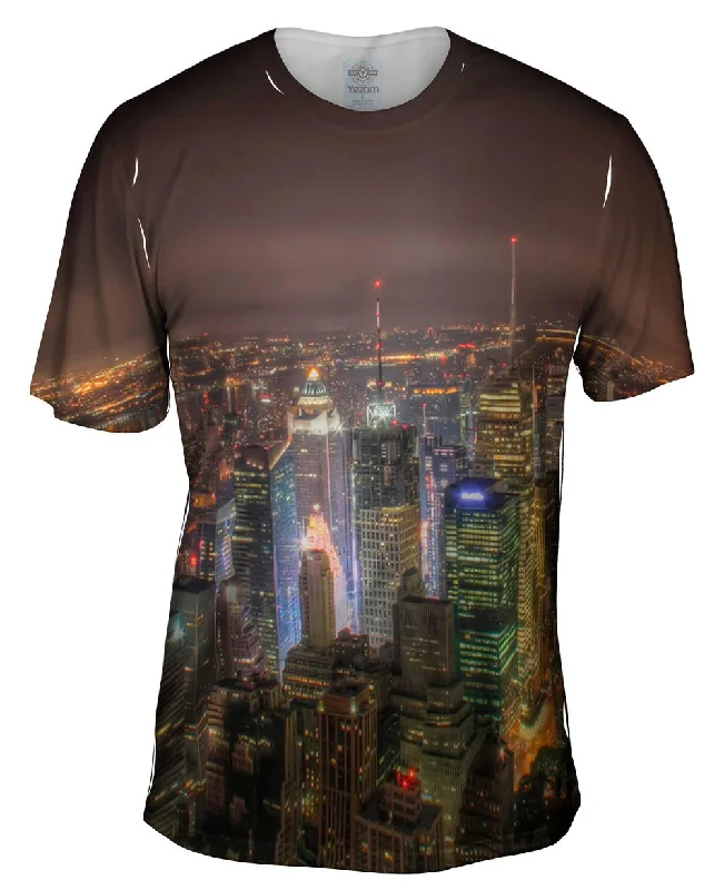 Bold Graphic T-shirt-Times Square From Empire State Building