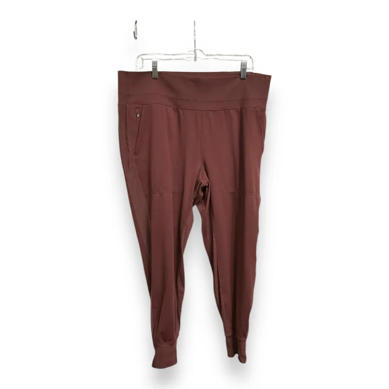 Pleated Pants-Athletic Pants By Athleta In Maroon, Size: 1x