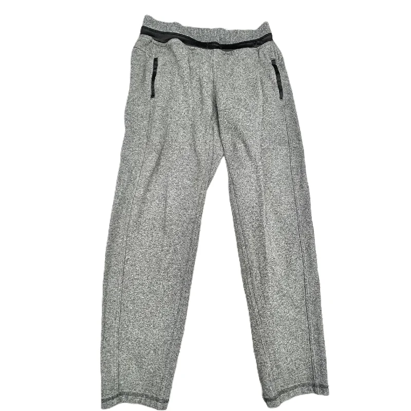 Low-rise Pants-Athletic Pants By Lululemon In Black & Grey, Size: 8