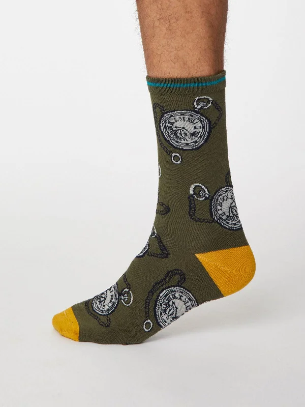 Athletic Performance Socks-Momento Socks - Khaki Green