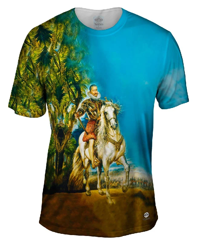 Classic Print T-shirt-Rubens - "Retrato Ecuestre Del Duque De Lerma"