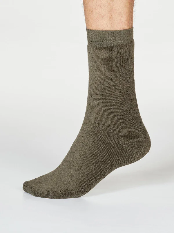 Colorblock Socks-Walker Socks - Walnut Grey