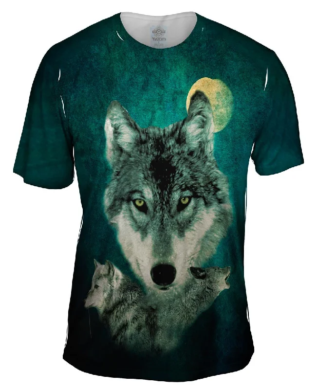 T-shirt For Festivals-Tri Wolf