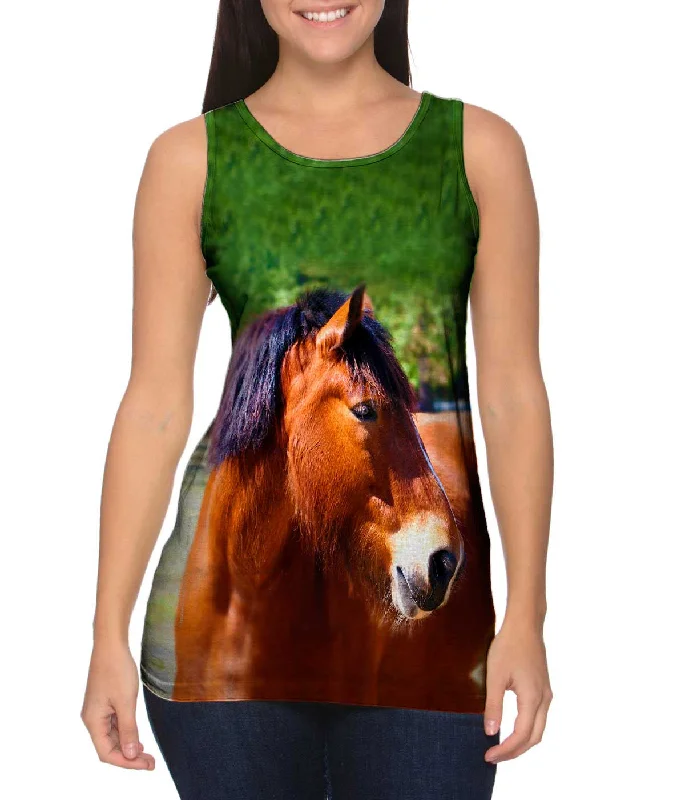 Comfortable Sports Tank-Longing  Horse