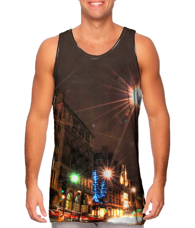 Sweatproof Tank Top-London Street Lights