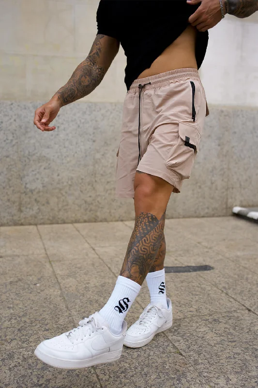 Summer Active Shorts-Raptor Cargo Shorts - Sand