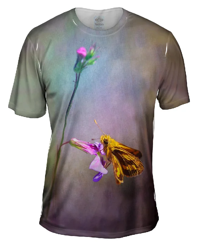 Custom Printed T-shirt-Ultra Violet Butterfly