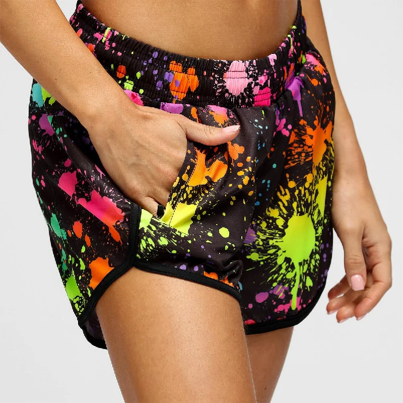 Beachwear Shorts-Mr Motivator Colour Splash Loose Fit Workout Shorts