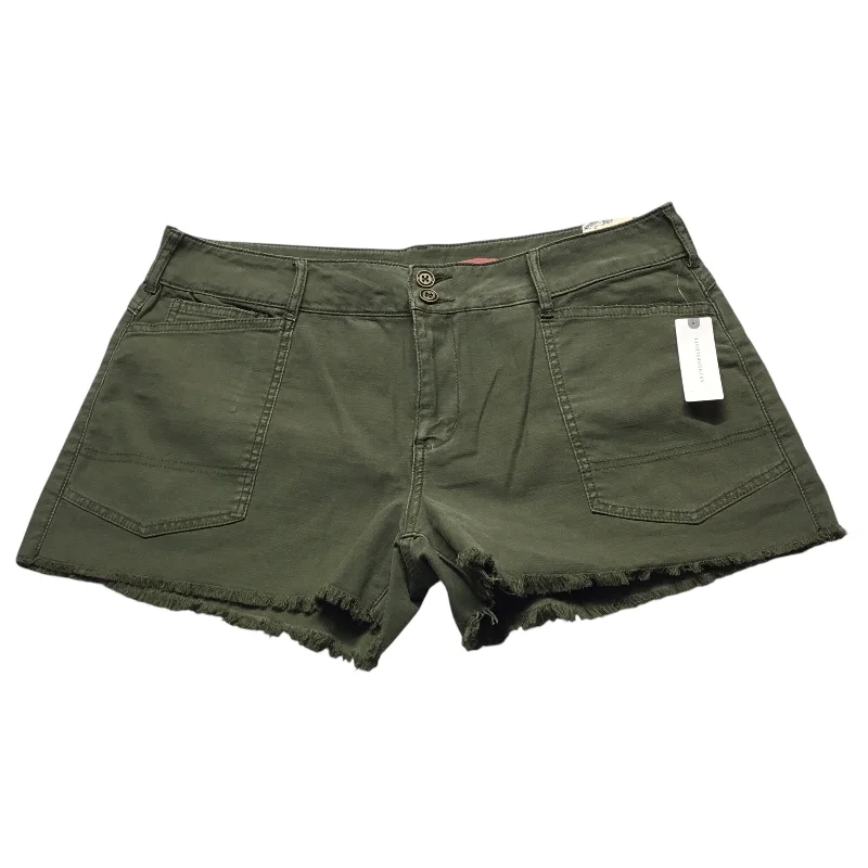 Loose Fit Shorts-Shorts By Pilcro In Green, Size: 14