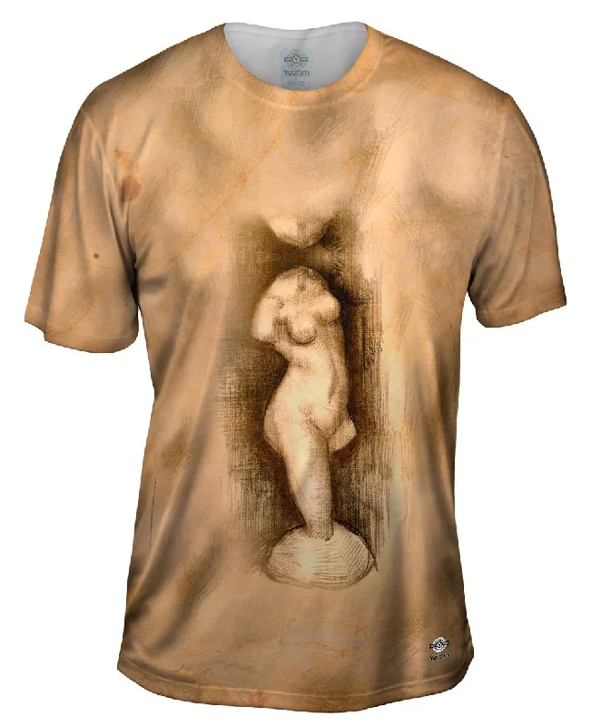 Athletic T-shirt-Vincent Van Gogh  - "Realism Sketch"