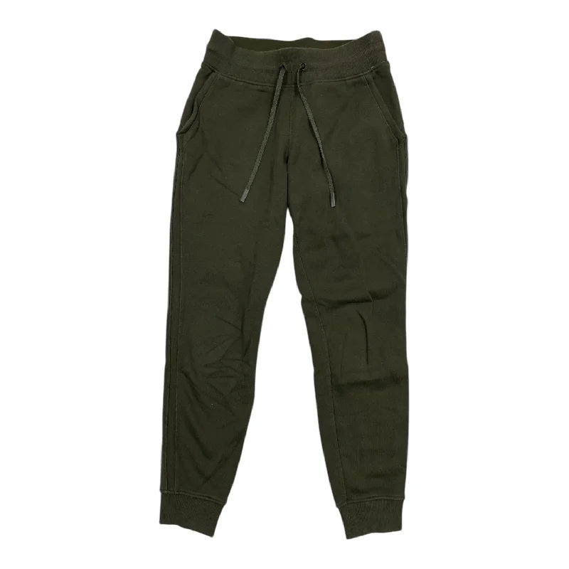 Zipper Pants-Athletic Pants By Lululemon In Green, Size: S