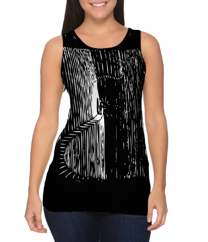 Workout Sleeveless Top-M.C.Escher - "Flor de Pascua Never Think Before You Act" (1921)