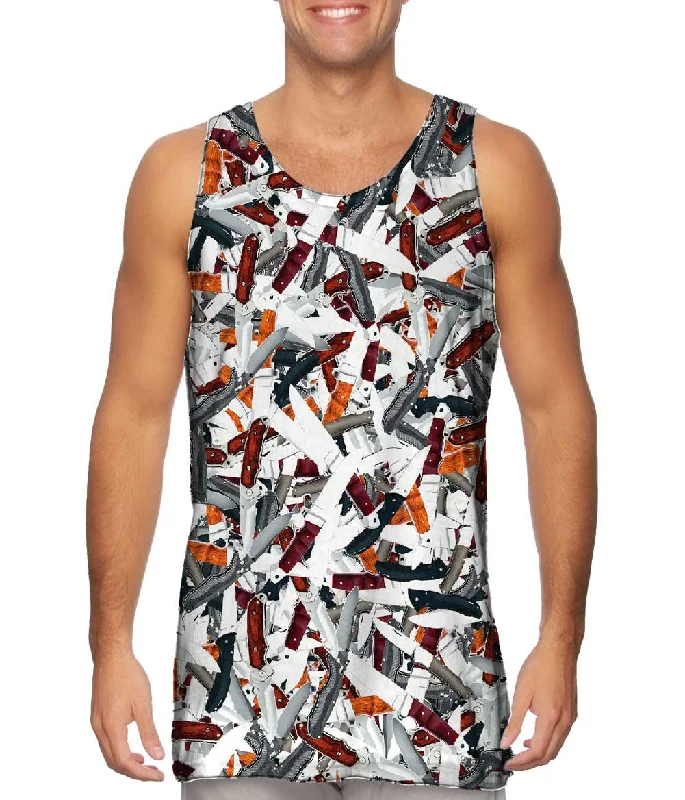 Colorful Tank Top-Knives To Spare