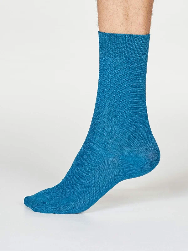 Compression Socks-Rodney Dress Socks - Ink Blue